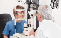 Optometrist Doing Sight Testing